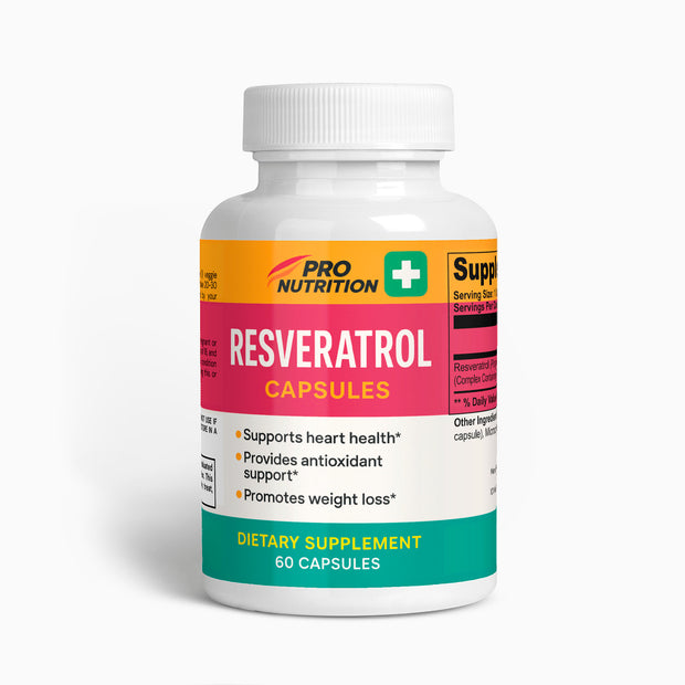 Pro Nutrition Resveratrol 600mg - 60 Capsules