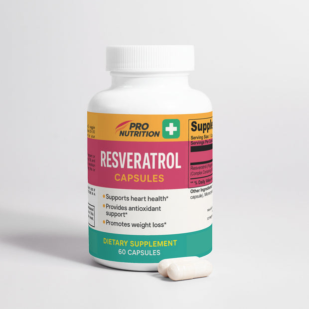 Pro Nutrition Resveratrol 600mg - 60 Capsules