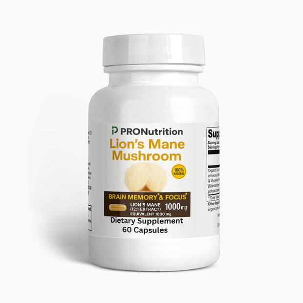 Pro Nutrition Lion’s Mane Mushroom - 60 Capsules Dietary Supplement