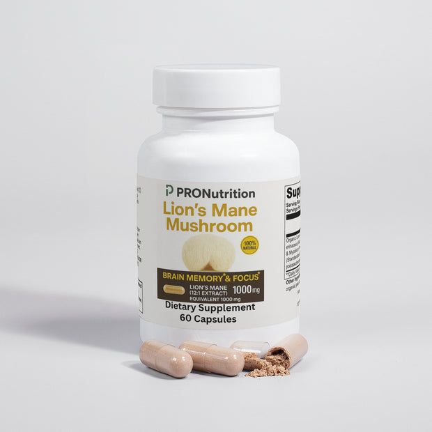Pro Nutrition Lion’s Mane Mushroom - 60 Capsules Dietary Supplement