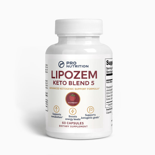 Pro Nutrition Lipozem Keto Blend 5 Dietary Supplements 60 Capsules