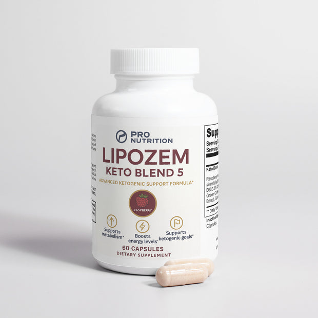 Pro Nutrition Lipozem Keto Blend 5 Dietary Supplements 60 Capsules