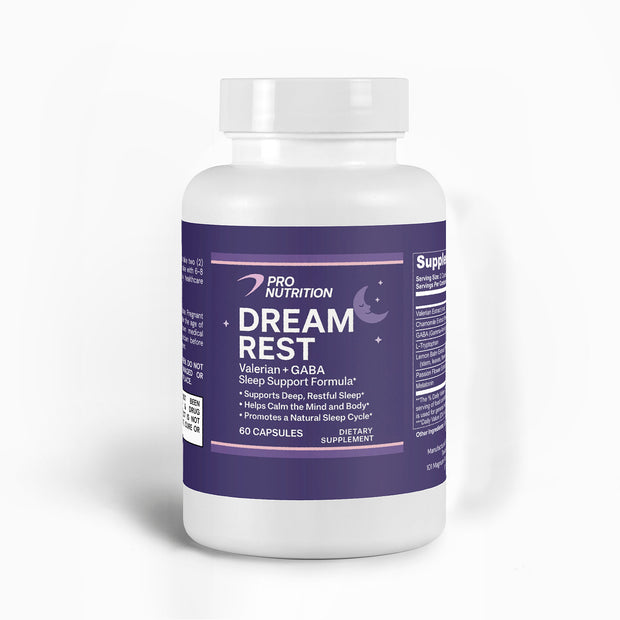 Pro Nutrition Dream Rest with Valerian and GABA - Advanced Formula 60 Capsules Dietary Supplement