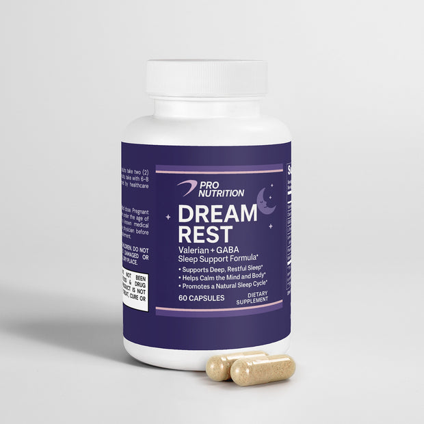 Pro Nutrition Dream Rest with Valerian and GABA - Advanced Formula 60 Capsules Dietary Supplement