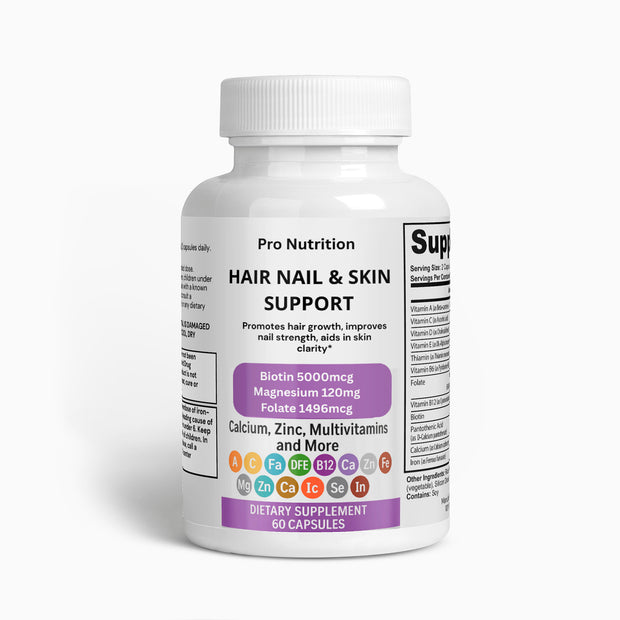 Pro Nutrition Hair, Nail & Skin Support - 60 Capsules Dietary Supplements