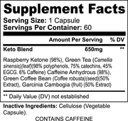 Pro Nutrition Lipozem Keto Blend 5 Dietary Supplements 60 Capsules