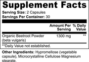 Pro Nutrition Beetroot Complex 60 Capsules Dietary Supplement