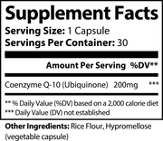 Pro Nutrition CoQ10 Ubiquinone - 30 Capsules