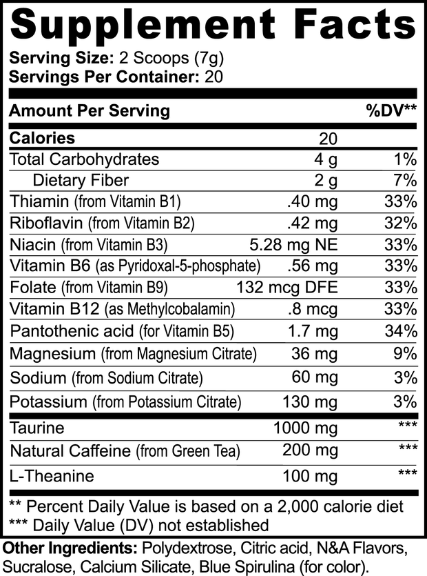 Pro Nutrition Energy Bloom Powder (Cotton Candy)