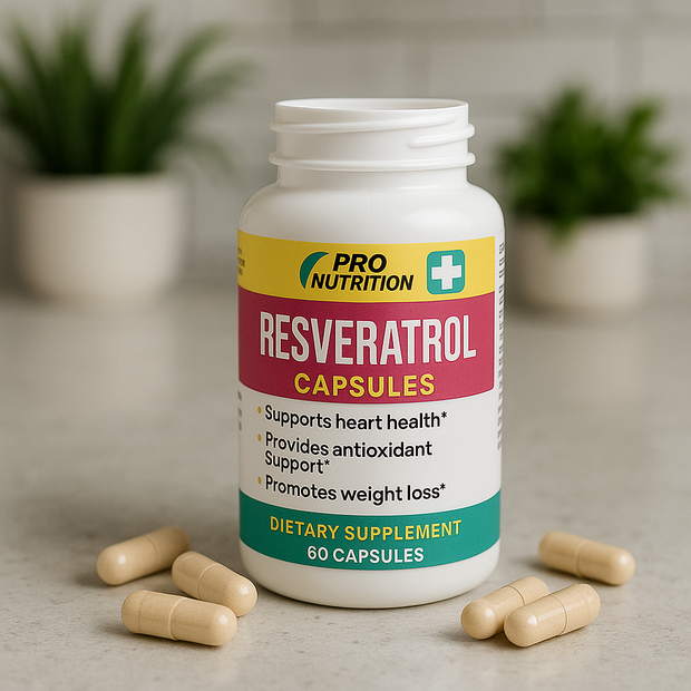 Pro Nutrition Resveratrol 600mg - 60 Capsules